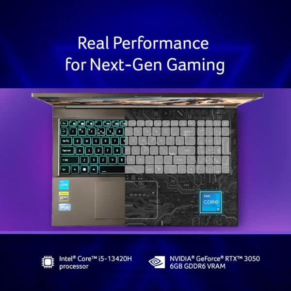 لپ تاپ ایسر مدل Acer Aspire 7 i5 13420H 16D4 512SSD 6GB - Image 3