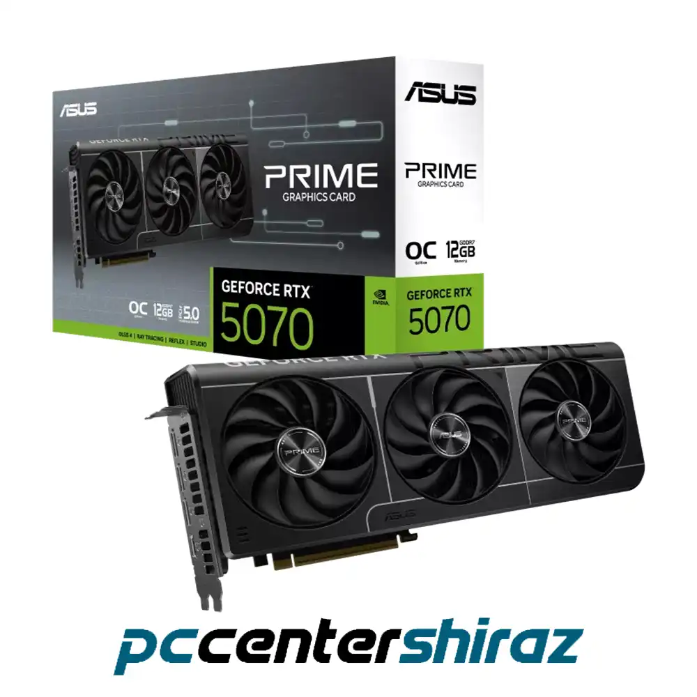 کارت گرافیک ایسوس ASUS PRIME GeForce RTX 5070 12GB GDDR7 OC Edition
