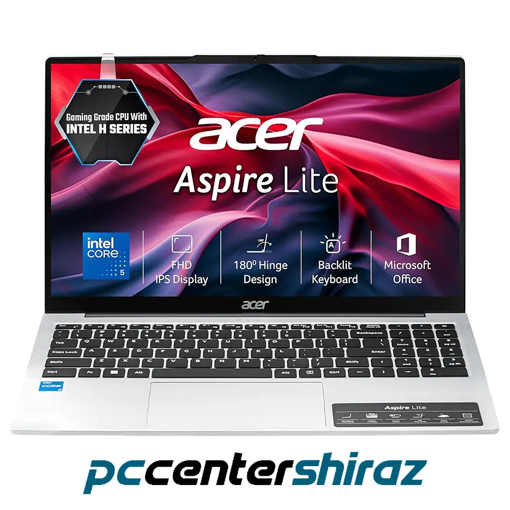 لپ تاپ 15.6 اینچی ایسر مدل ACER ASPIRE Lite Al15 Core 5 210H 16D5 512GB INTEL
